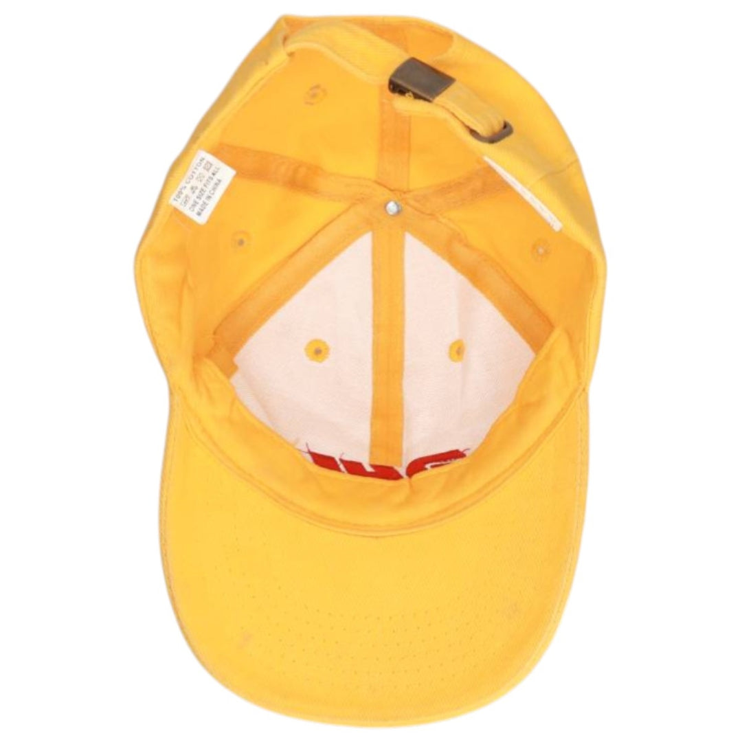 LANGER DHL Advertising Baseball Cap (Free Size) cotton yellow type Vintage Second Hand