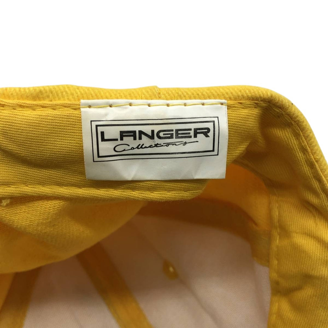LANGER DHL Advertising Baseball Cap (Free Size) cotton yellow type Vintage Second Hand