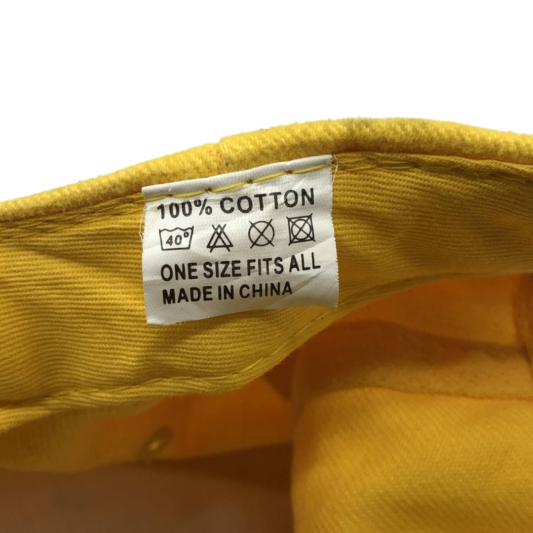 LANGER DHL Advertising Baseball Cap (Free Size) cotton yellow type Vintage Second Hand