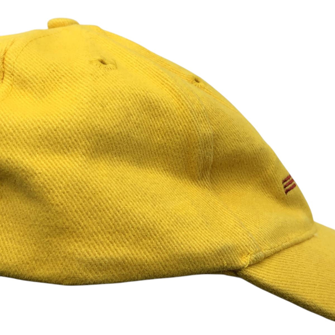 LANGER DHL Advertising Baseball Cap (Free Size) cotton yellow type Vintage Second Hand