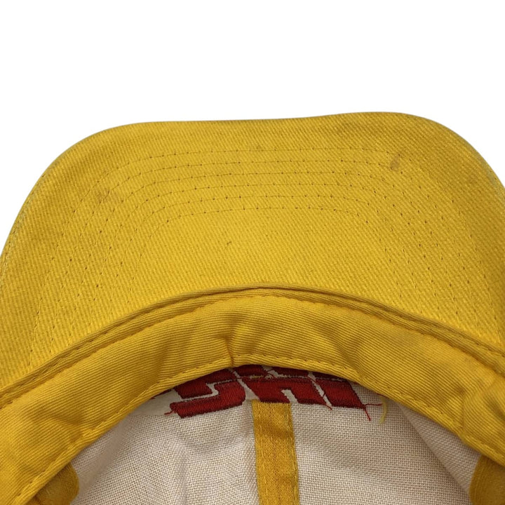 LANGER DHL Advertising Baseball Cap (Free Size) cotton yellow type Vintage Second Hand