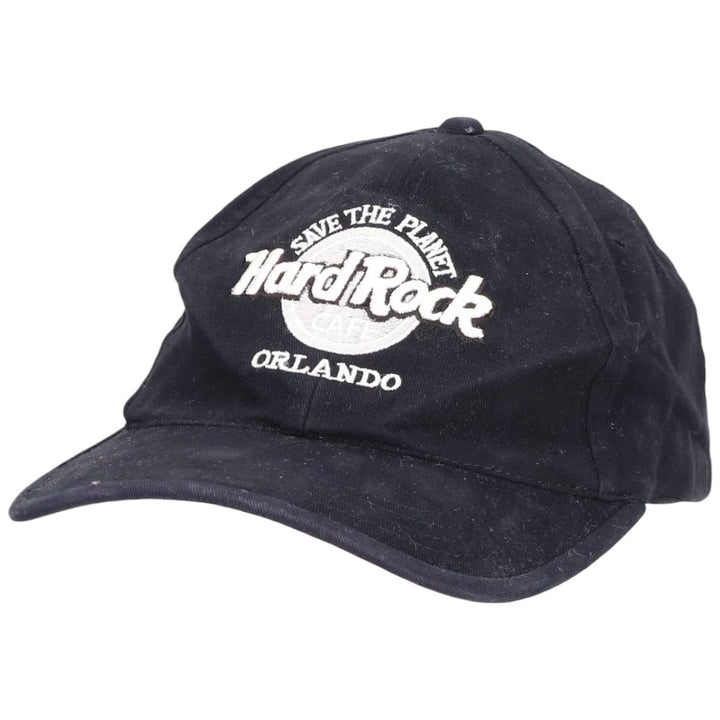 HARD ROCK CAFE Advertising Baseball Cap (One Size Fits All) cotton black type Vintage Second Hand