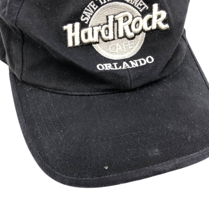 HARD ROCK CAFE Advertising Baseball Cap (One Size Fits All) cotton black type Vintage Second Hand