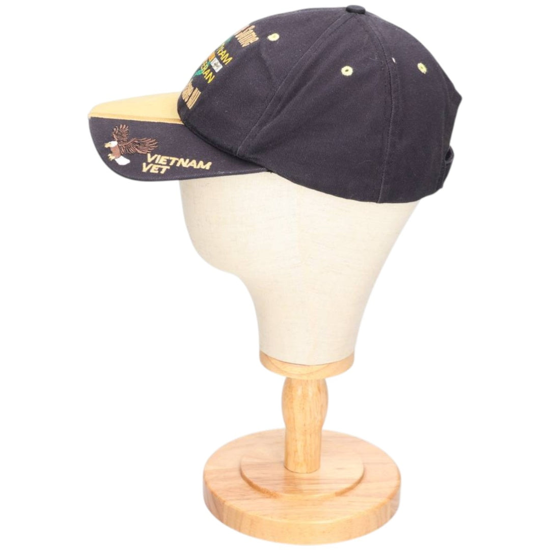 JWM Trucker Cap with Eagle Pattern, Message, Baseball Cap, Made in USA, One Size Fits Most unclear black type Vintage Second Hand