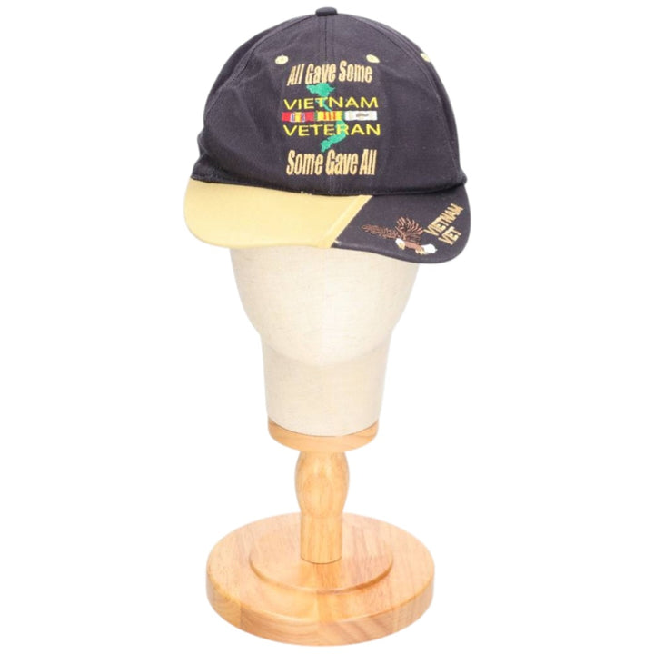 JWM Trucker Cap with Eagle Pattern, Message, Baseball Cap, Made in USA, One Size Fits Most unclear black type Vintage Second Hand