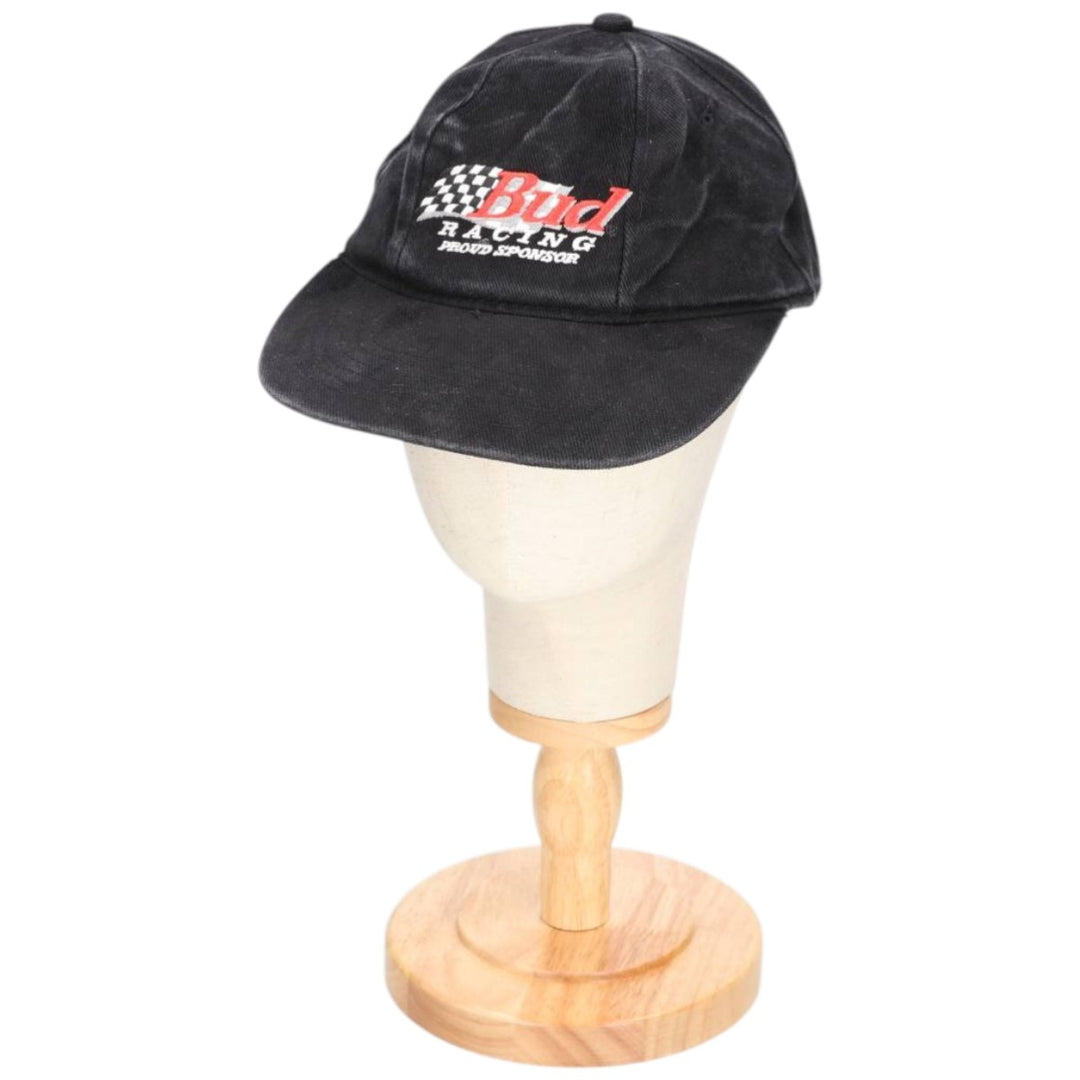 BUDWEISER Advertising Racing Cap, Made in Canada, One Size Fits Most unclear black type Vintage Second Hand