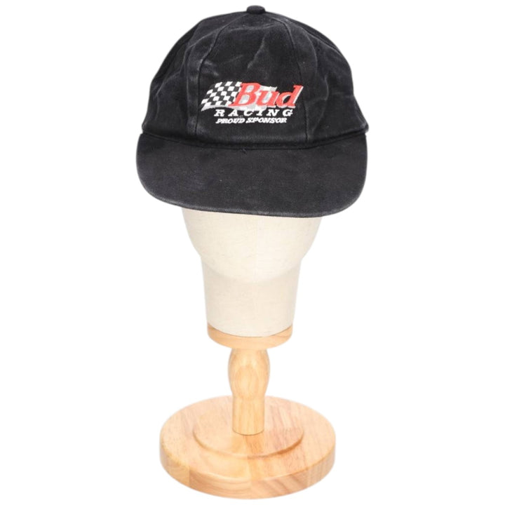 BUDWEISER Advertising Racing Cap, Made in Canada, One Size Fits Most unclear black type Vintage Second Hand