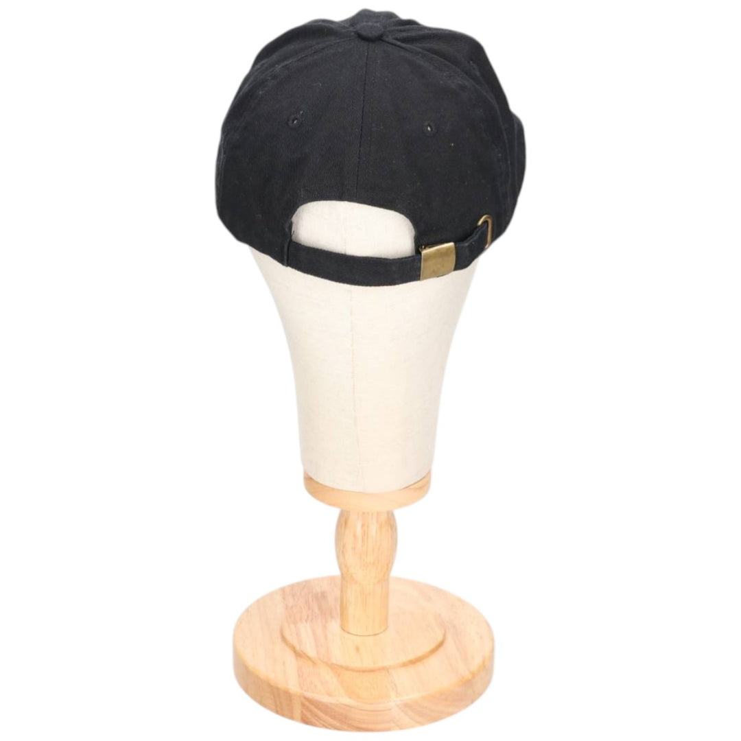 Baseball cap, free size cotton black type Vintage Second Hand