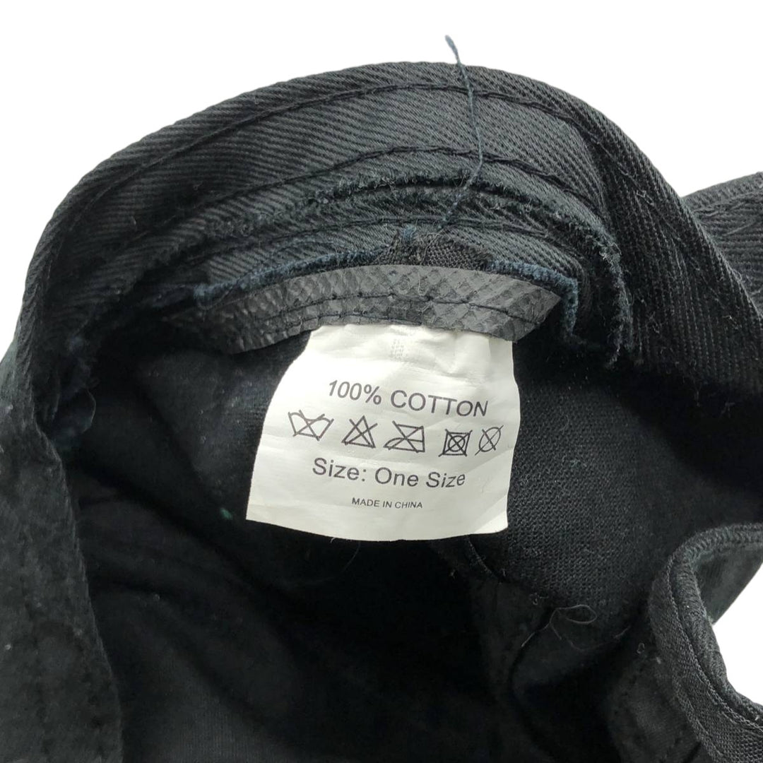Baseball cap, free size cotton black type Vintage Second Hand