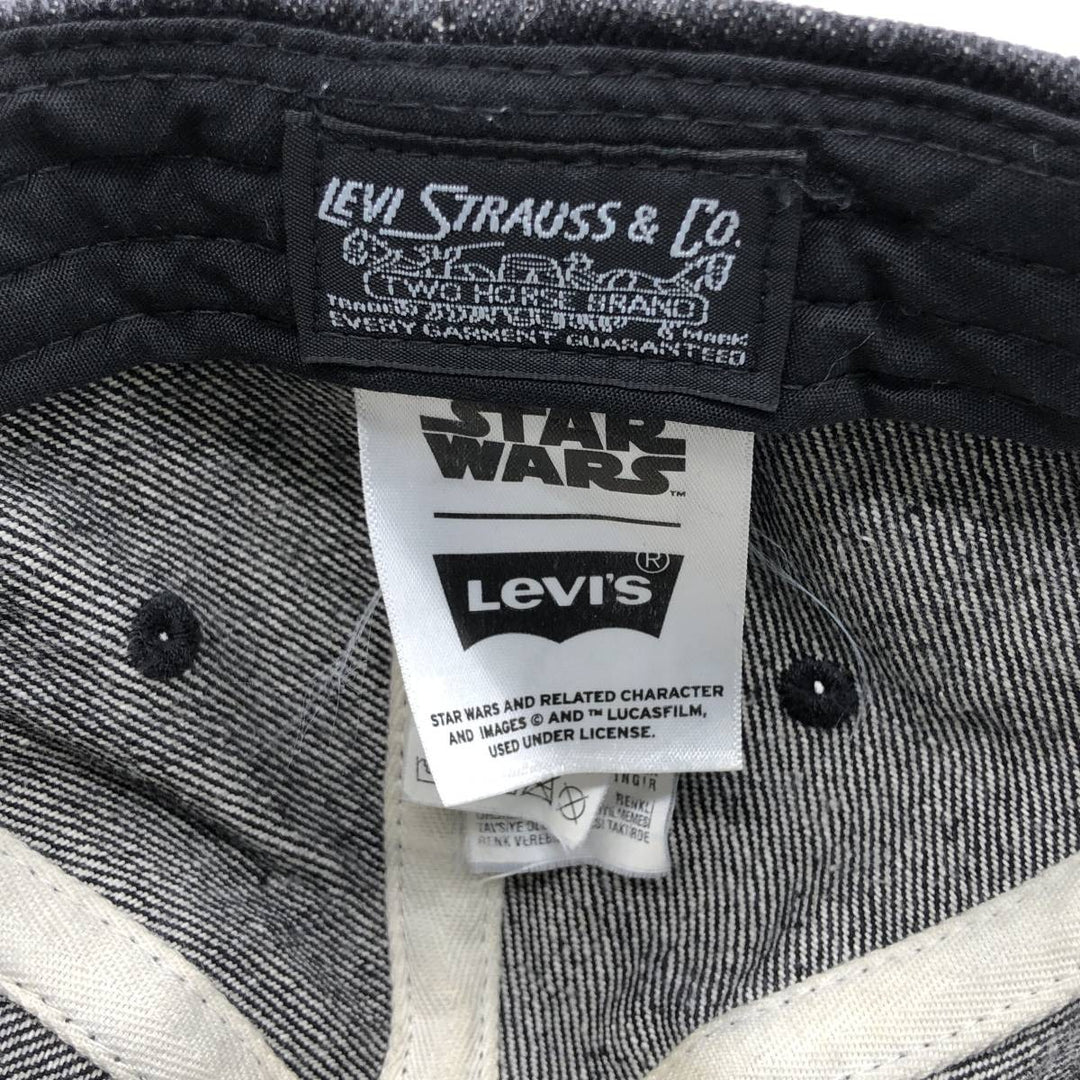 Levi's Star Wars Denim Baseball Cap, One Size Fits Most cotton black type Vintage Second Hand