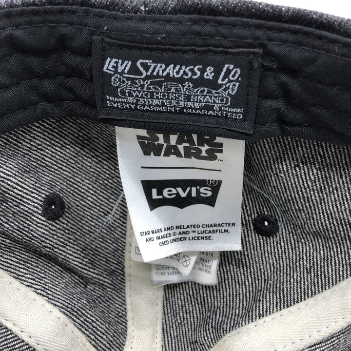 Levi's Star Wars Denim Baseball Cap, One Size Fits Most cotton black type Vintage Second Hand