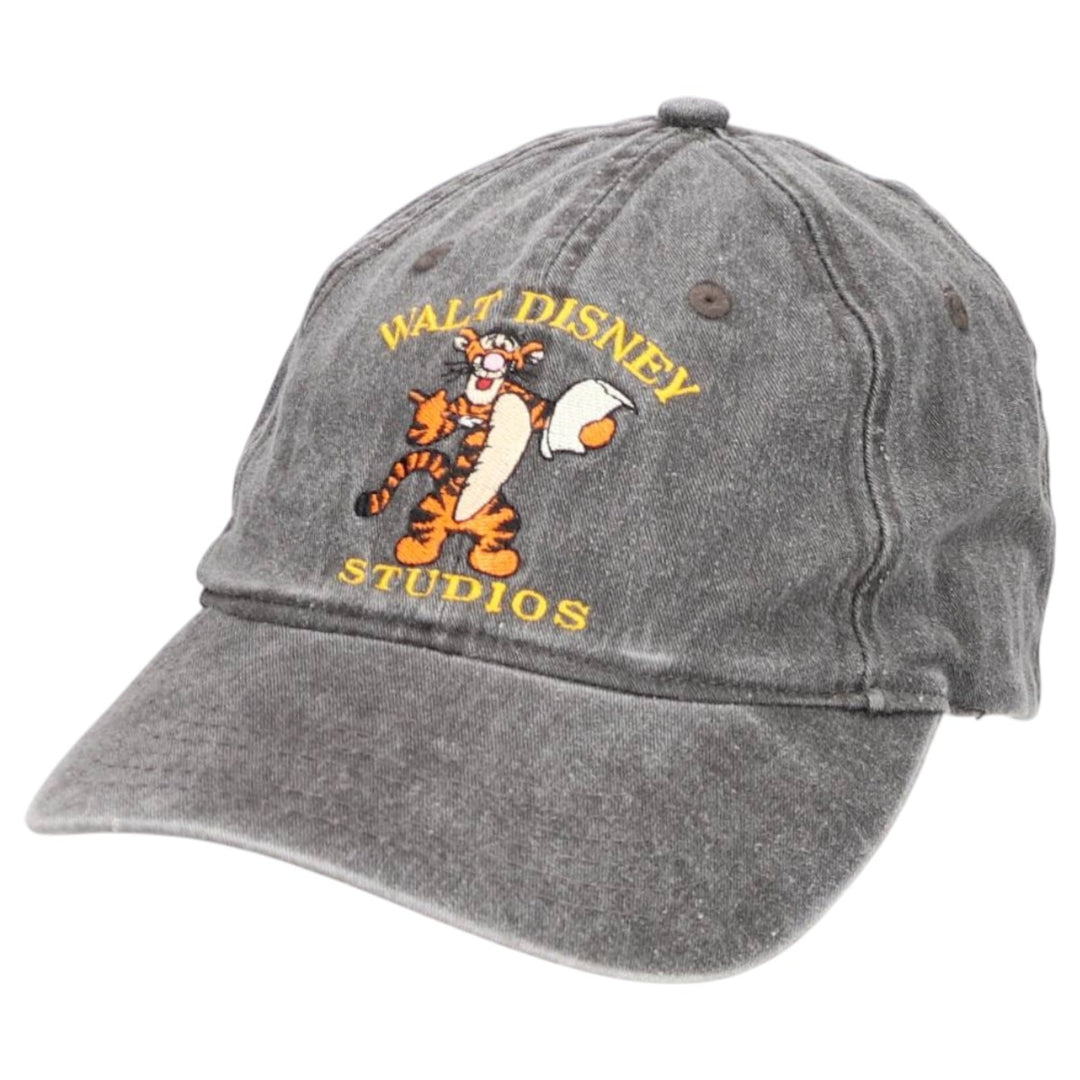 THE Disney STORE POOH Winnie the Pooh Tigger Baseball Cap (One Size Fits All) cotton gray type Vintage Second Hand