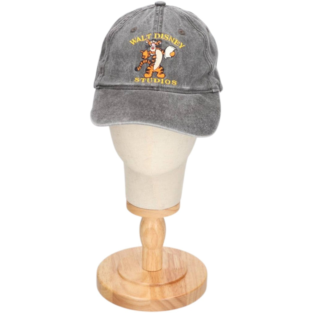 THE Disney STORE POOH Winnie the Pooh Tigger Baseball Cap (One Size Fits All) cotton gray type Vintage Second Hand