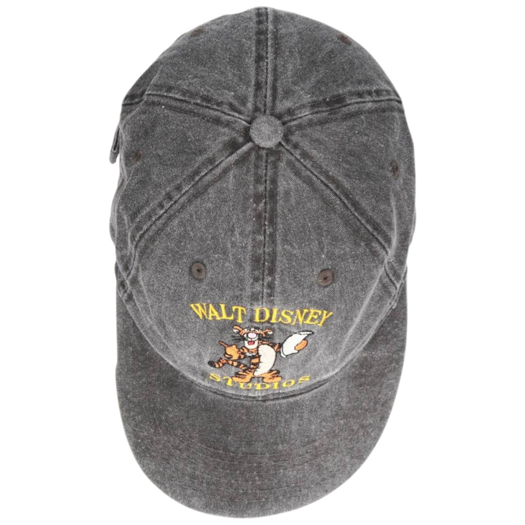 THE Disney STORE POOH Winnie the Pooh Tigger Baseball Cap (One Size Fits All) cotton gray type Vintage Second Hand