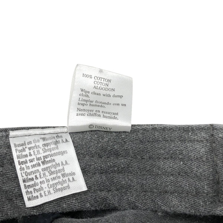 THE Disney STORE POOH Winnie the Pooh Tigger Baseball Cap (One Size Fits All) cotton gray type Vintage Second Hand