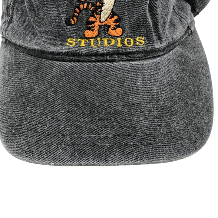THE Disney STORE POOH Winnie the Pooh Tigger Baseball Cap (One Size Fits All) cotton gray type Vintage Second Hand
