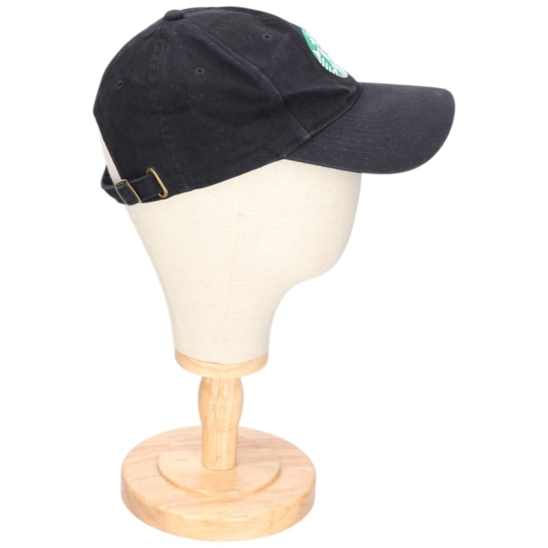KC CAPS STARBUCKS Advertising Baseball Cap (One Size Fits Most) cotton black type Vintage Second Hand