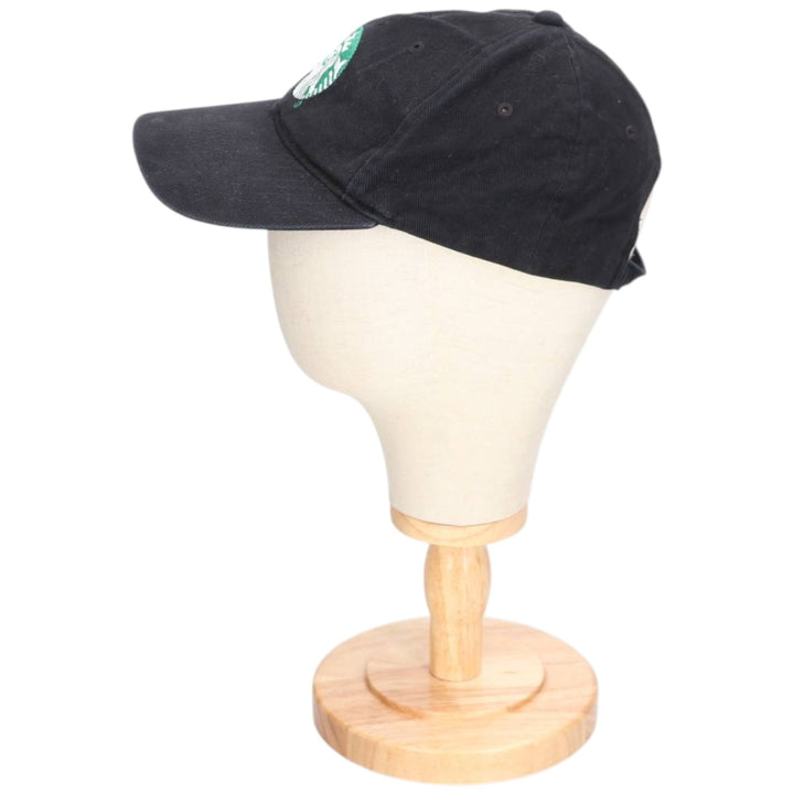 KC CAPS STARBUCKS Advertising Baseball Cap (One Size Fits Most) cotton black type Vintage Second Hand