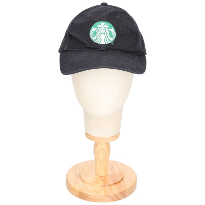 KC CAPS STARBUCKS Advertising Baseball Cap (One Size Fits Most) cotton black type Vintage Second Hand