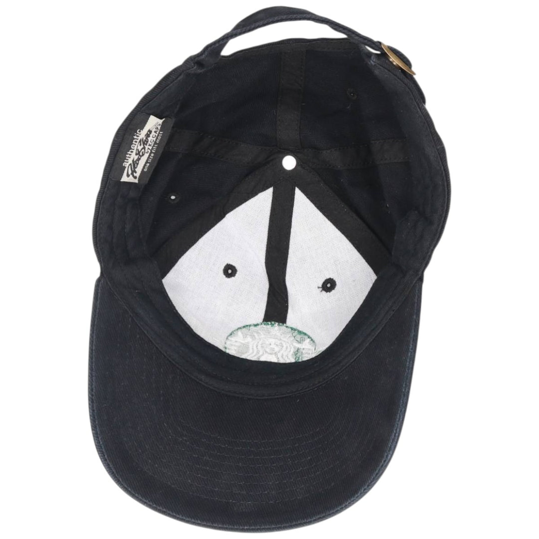 KC CAPS STARBUCKS Advertising Baseball Cap (One Size Fits Most) cotton black type Vintage Second Hand