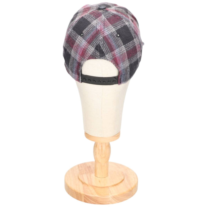 Hard Rock Cafe Advertising Tartan Check Two-Tone Baseball Cap, Made in USA, One Size Fits Most unclear gray type Vintage Second Hand