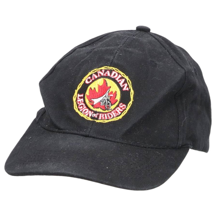 Motorcycle baseball cap (one size fits most) cotton black type Vintage Second Hand