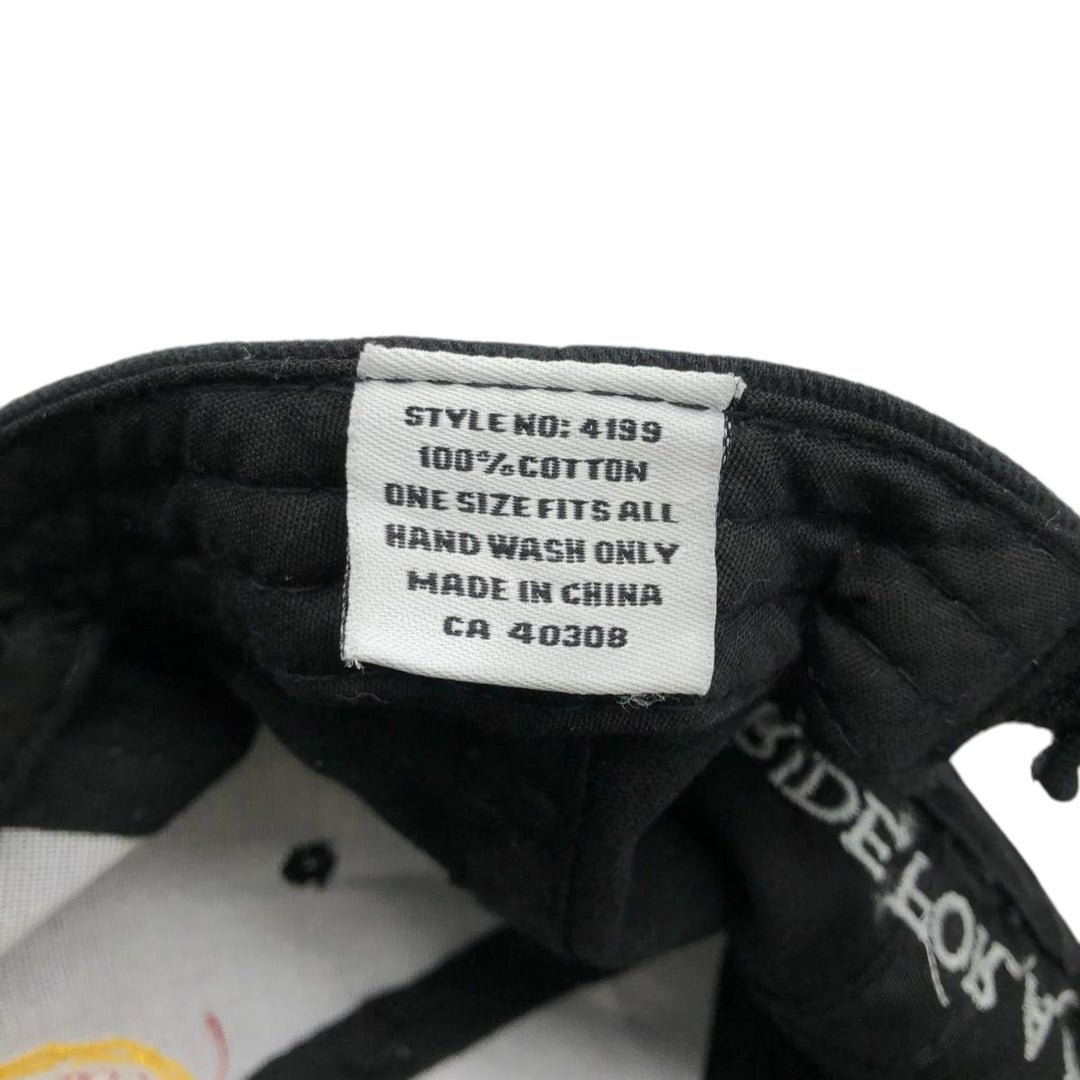 Motorcycle baseball cap (one size fits most) cotton black type Vintage Second Hand