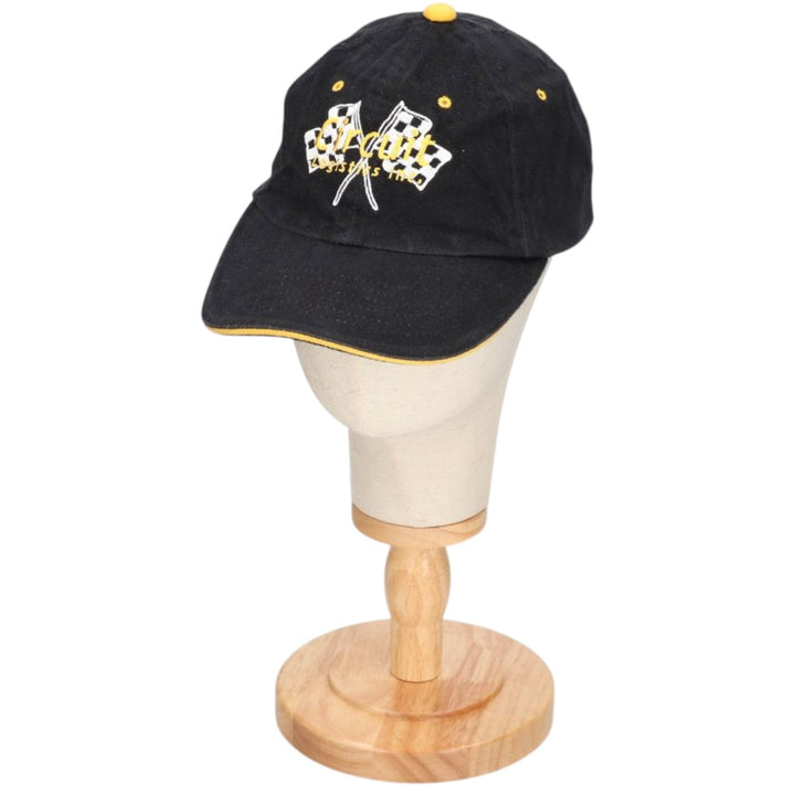 ATM Racing Cap (Free Size) cotton black type Vintage Second Hand
