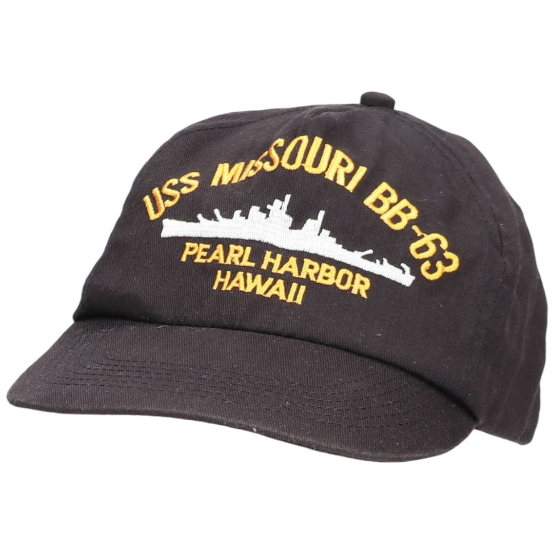 Military baseball cap, one size fits all unclear black type Vintage Second Hand