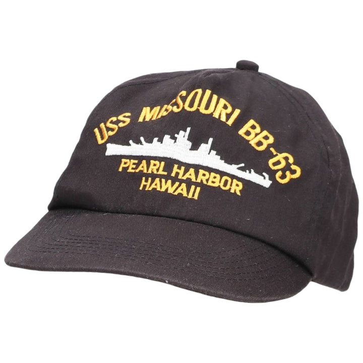 Military baseball cap, one size fits all unclear black type Vintage Second Hand