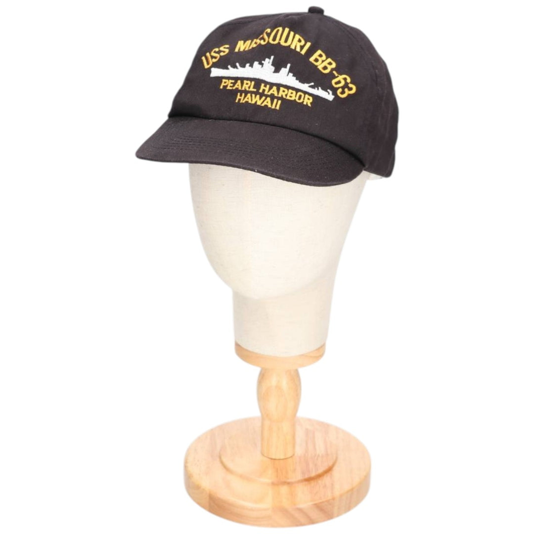 Military baseball cap, one size fits all unclear black type Vintage Second Hand