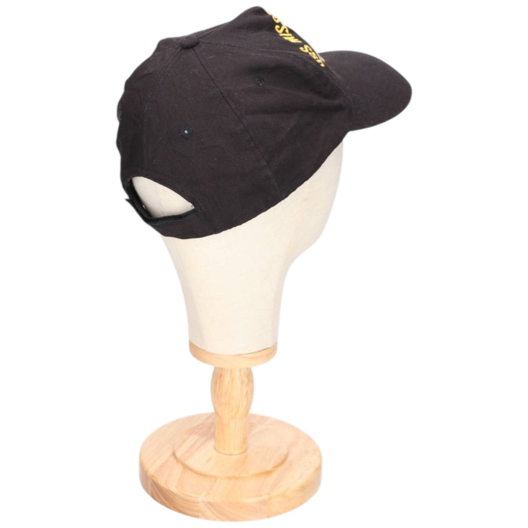 Military baseball cap, one size fits all unclear black type Vintage Second Hand