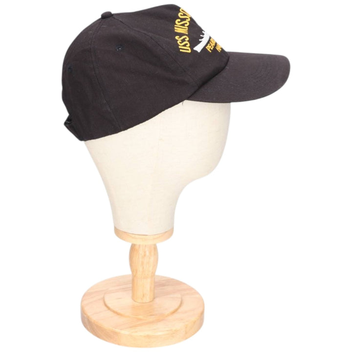 Military baseball cap, one size fits all unclear black type Vintage Second Hand