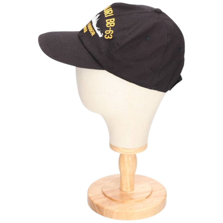 Military baseball cap, one size fits all unclear black type Vintage Second Hand