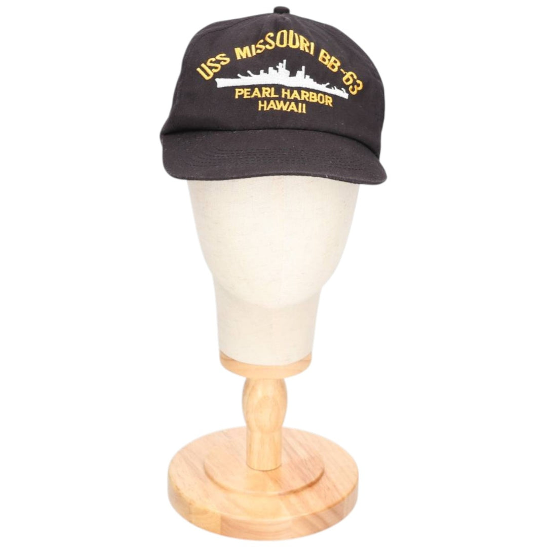 Military baseball cap, one size fits all unclear black type Vintage Second Hand