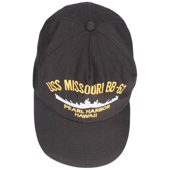 Military baseball cap, one size fits all unclear black type Vintage Second Hand