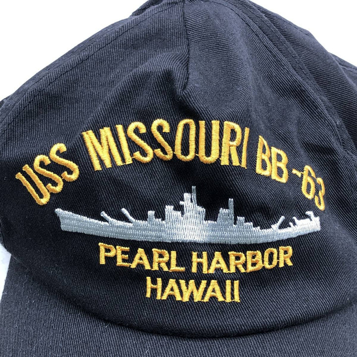 Military baseball cap, one size fits all unclear black type Vintage Second Hand