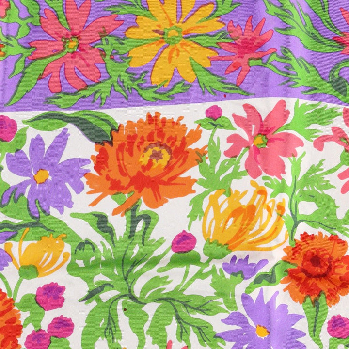 Floral pattern Calfskin unclear purple type Vintage Second Hand