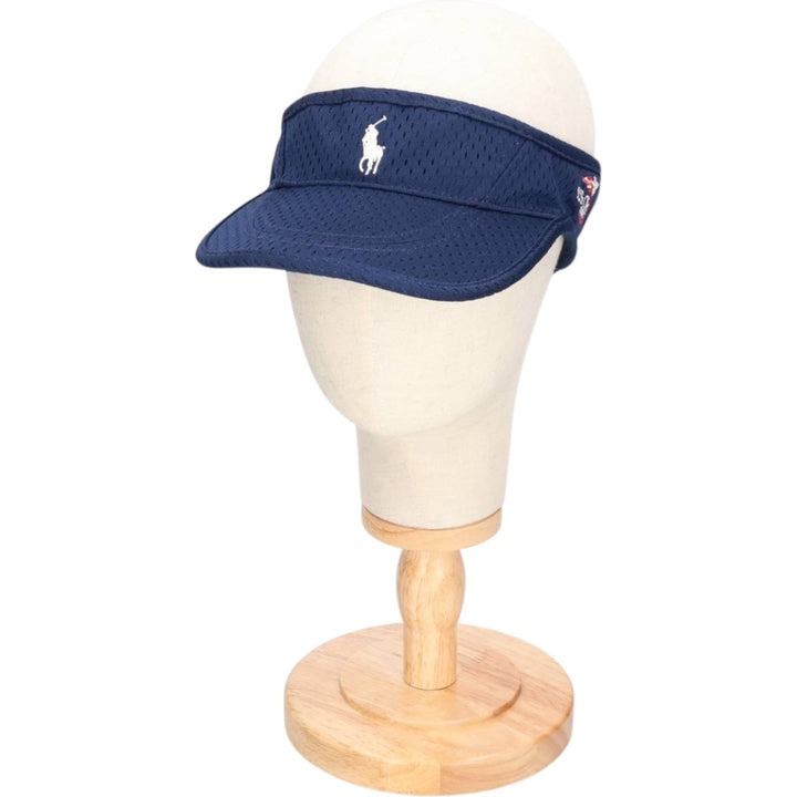 2000'S Ralph Lauren POLO by Ralph Lauren RLX Sun Visor, One Size Fits All polyester navy blue type Vintage Second Hand
