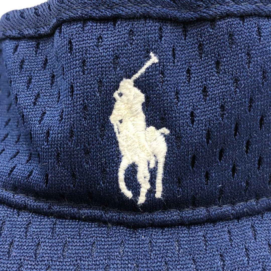 2000'S Ralph Lauren POLO by Ralph Lauren RLX Sun Visor, One Size Fits All polyester navy blue type Vintage Second Hand