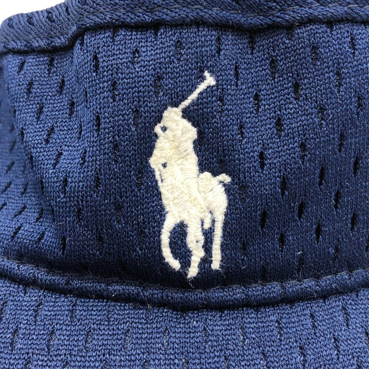 2000'S Ralph Lauren POLO by Ralph Lauren RLX Sun Visor, One Size Fits All polyester navy blue type Vintage Second Hand