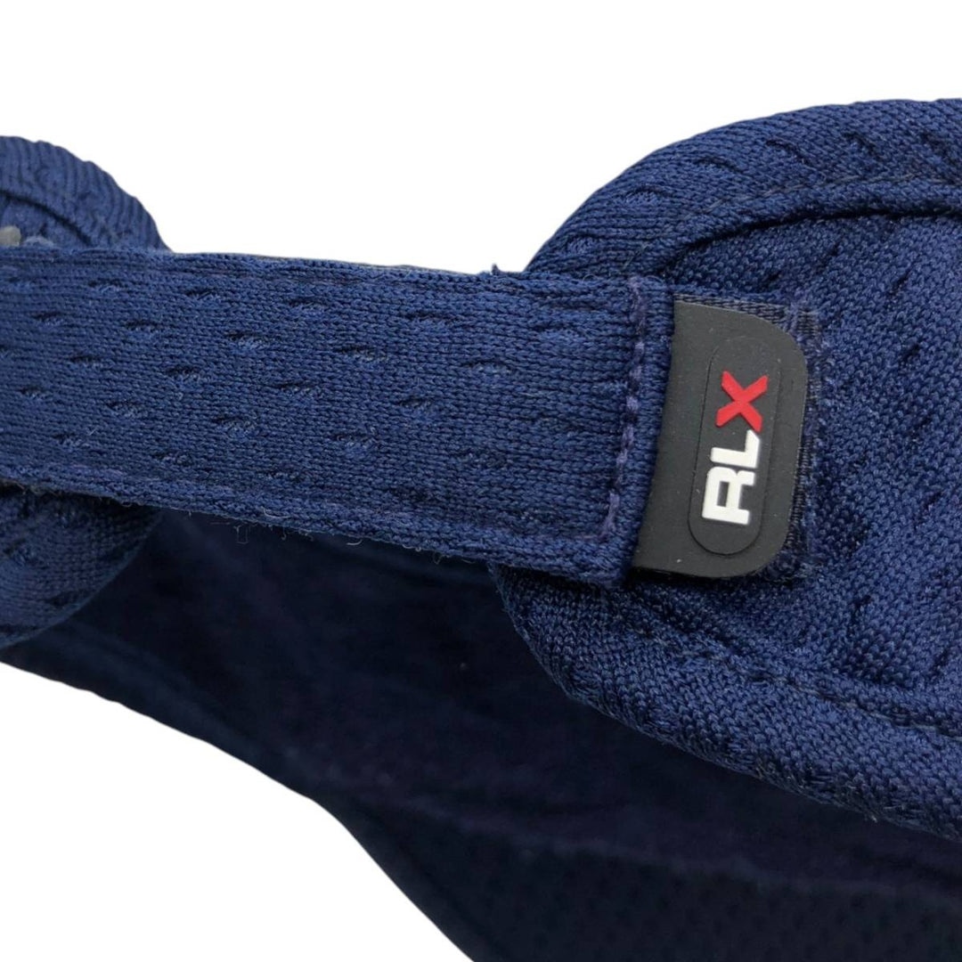 2000'S Ralph Lauren POLO by Ralph Lauren RLX Sun Visor, One Size Fits All polyester navy blue type Vintage Second Hand