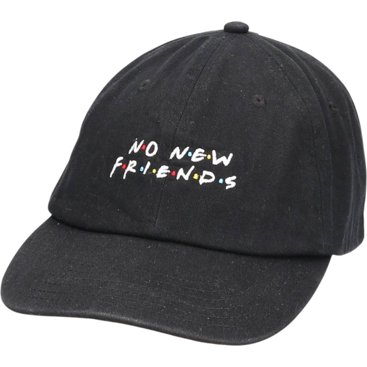 Baseball cap, free size cotton black type Vintage Second Hand