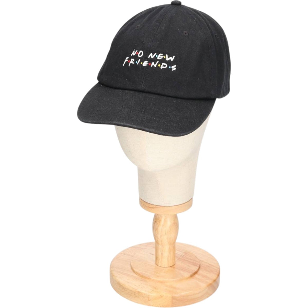 Baseball cap, free size cotton black type Vintage Second Hand