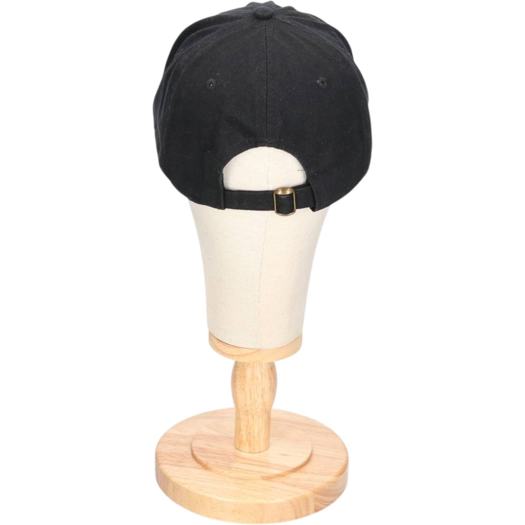 Baseball cap, free size cotton black type Vintage Second Hand