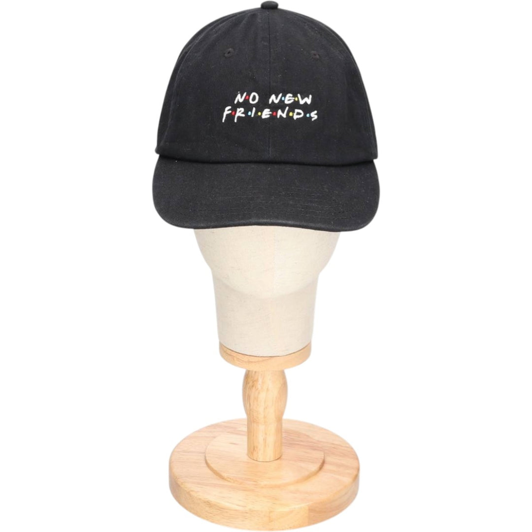 Baseball cap, free size cotton black type Vintage Second Hand