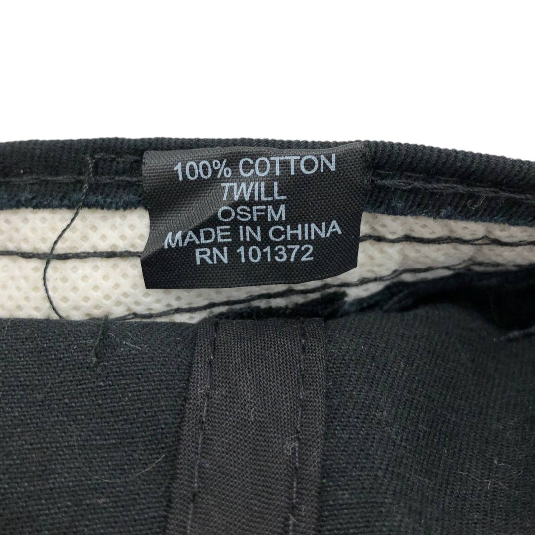 Baseball cap, free size cotton black type Vintage Second Hand