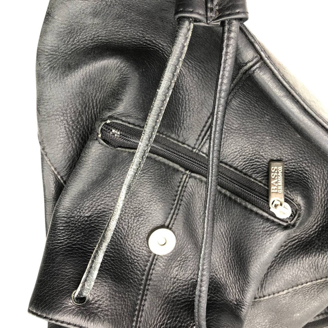 GHBass BASS 2WAY Shoulder Bag Backpack unclear black type Vintage Second Hand