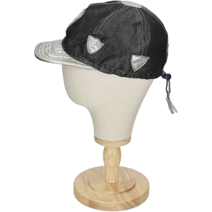 NFL Las Vegas Raiders Leather Brim Baseball Cap, 6-Panel Cap, One Size Fits All unclear black type Vintage Second Hand