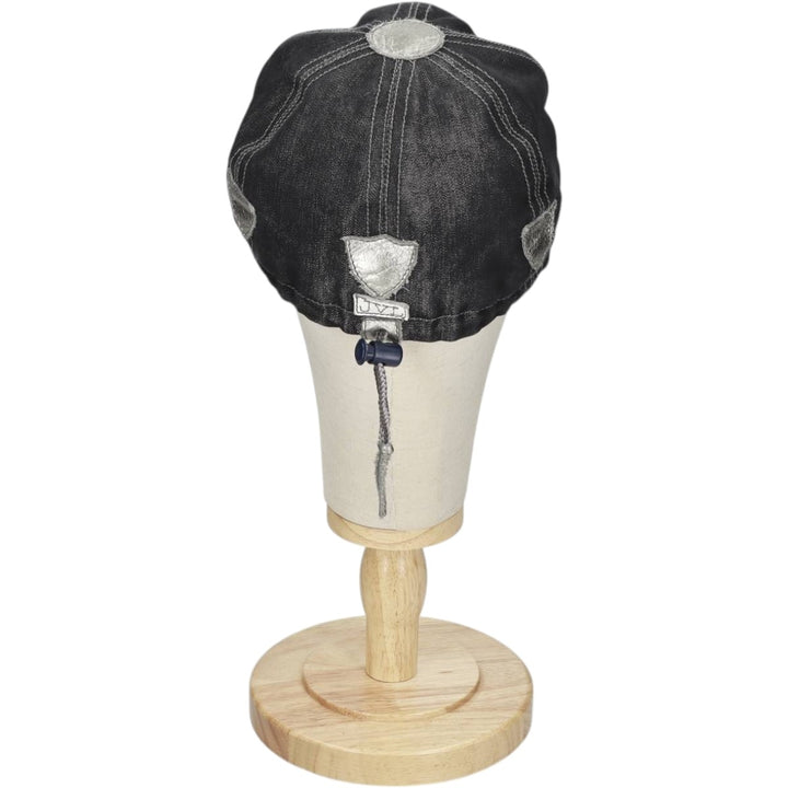 NFL Las Vegas Raiders Leather Brim Baseball Cap, 6-Panel Cap, One Size Fits All unclear black type Vintage Second Hand